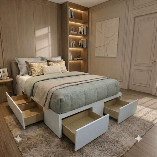 Box 6 Cajones Base Sommier Cajonera Cama 180x200